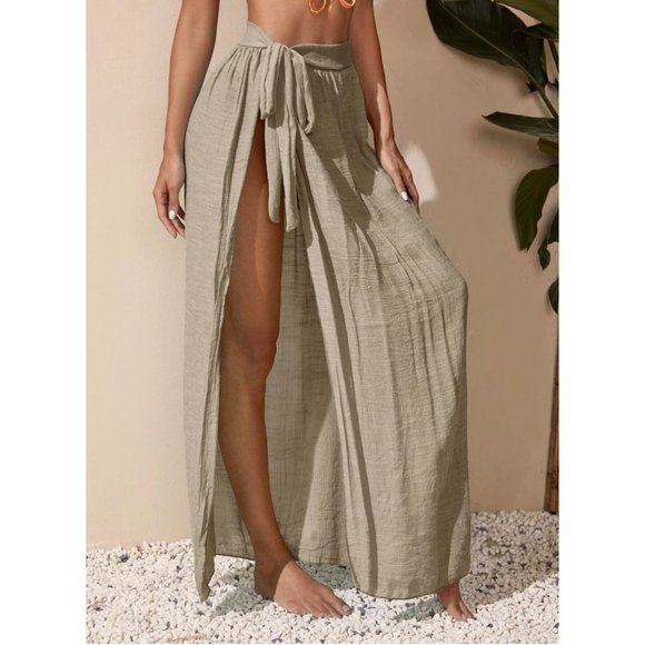 Sand Knot Waist Cover Up Skirt - Picture 5 of 6